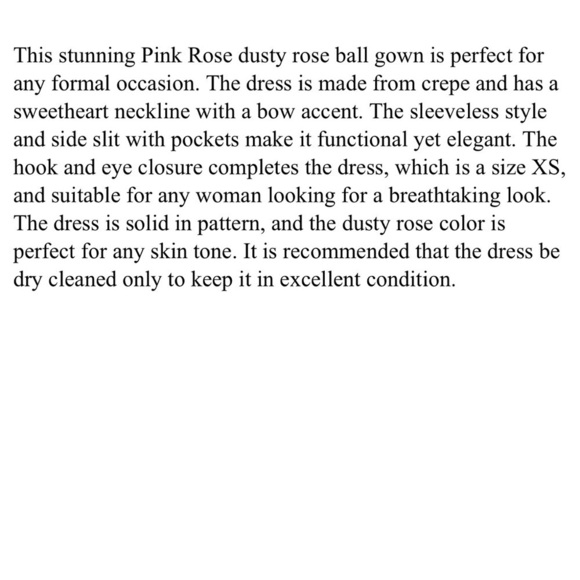 Birdy Grey Crepe Dress Dusty Rose Formal Sode Slit Ruffle Sleeve Women’s Sz XS - Picture 8 of 8